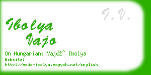 ibolya vajo business card